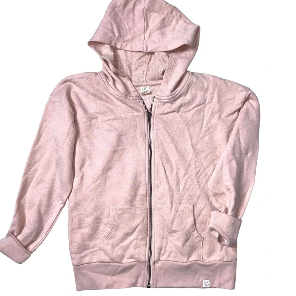 Treasure Bond Hoodie Jacket Girls Medium 8 - 10 Pink Smoke Hoodie NWT *